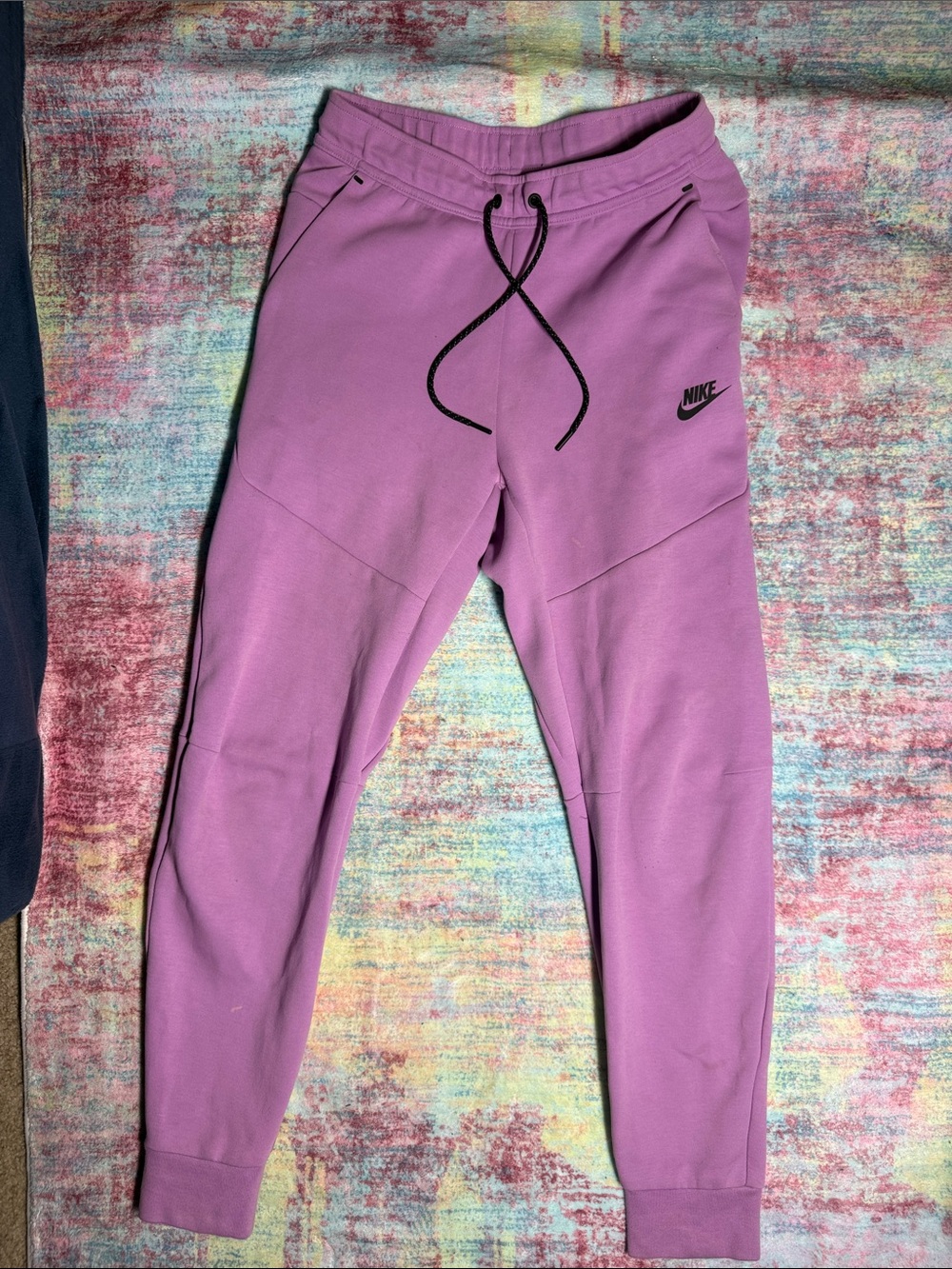 Nike Purple Jogger Sweatpants with Black Drawstring